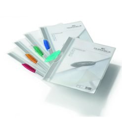 61611 - PACK 5 CARTELLINE CON CLIP COLORATA SWINGCLIP DURABLE - Conf. da PZ. 1