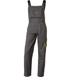 73724 - SALOPETTE da LAVORO M6SAL grigio/verde Tg. L PANOSTYLEÂ® - Conf. da PZ. 1