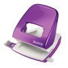 75069 - Perforatore 2 fori 5008 WOW viola metal max 30fg LEITZ - Conf. da PZ. 1