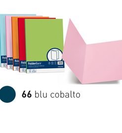 86586 - 50 cartelline semplici LUCE 200gr 25x34cm blu cobalto FAVINI - Conf. da PZ. 1