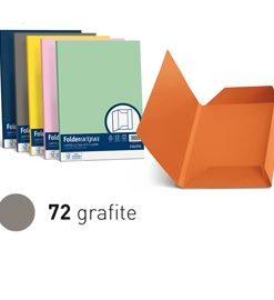 86589 - 25 cartelline 3 lembi LUCE 200gr 24,5x34,5cm grafite FAVINI - Conf. da PZ. 1