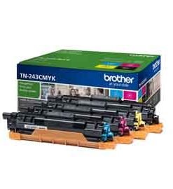 BROTN243CMYK - Brother Toner Multipack toner ciano, magenta, giallo, nero da circa 1.000 pagine - Conf. da PZ. 1