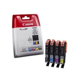 CANINKCL551MP - CONF. MULTIPACK CARTUCCIA INCHIOSTRO CLI-551 B/C/M/Y - Conf. da PZ. 1