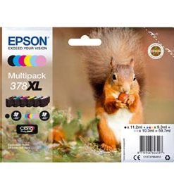 EPST37984010 - CONF. 6 CARTUCCE INK MULTIPACK 1 PER COLORE 378XL SCOIATTOLO - Conf. da PZ. 1
