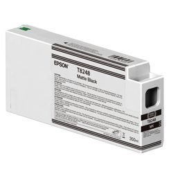 EPST824800 - TANICA INCHIOSTRO NERO OPACO 350 ML X PLOTTER EPSON SURECOLOR SERIES SC-P6000/ - Conf. da PZ. 1